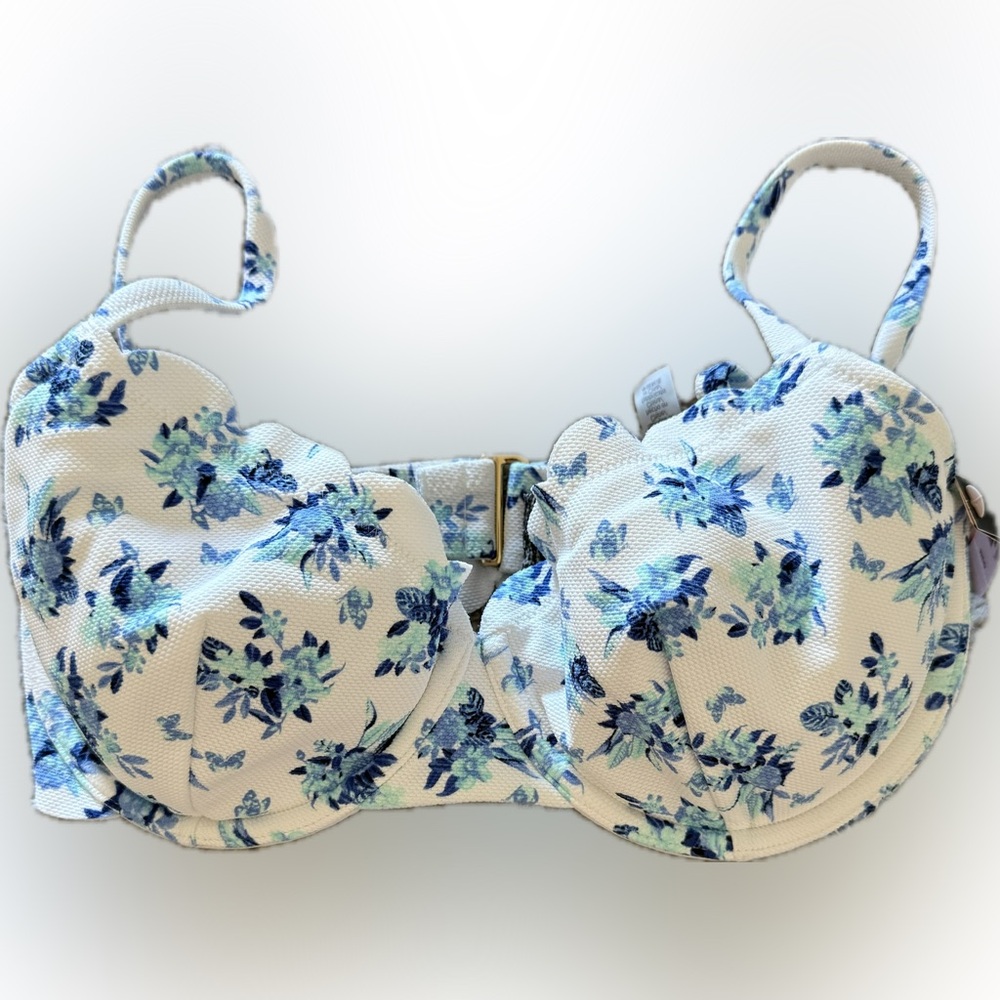 Victoria's Secret Blue and White Bikini top